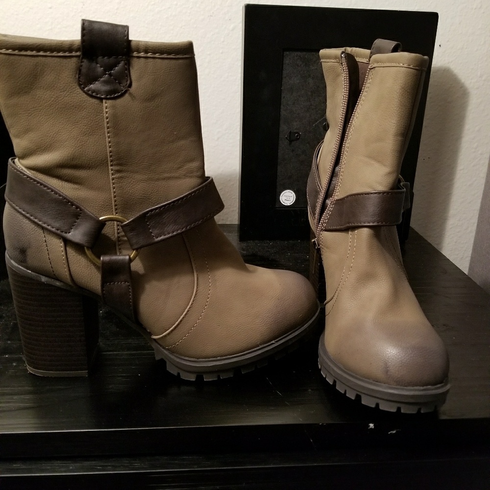 Brown booties